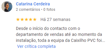 review cliente catarina