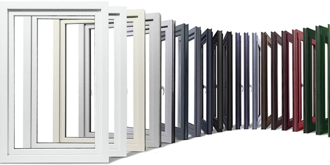 upvc window colors and styles