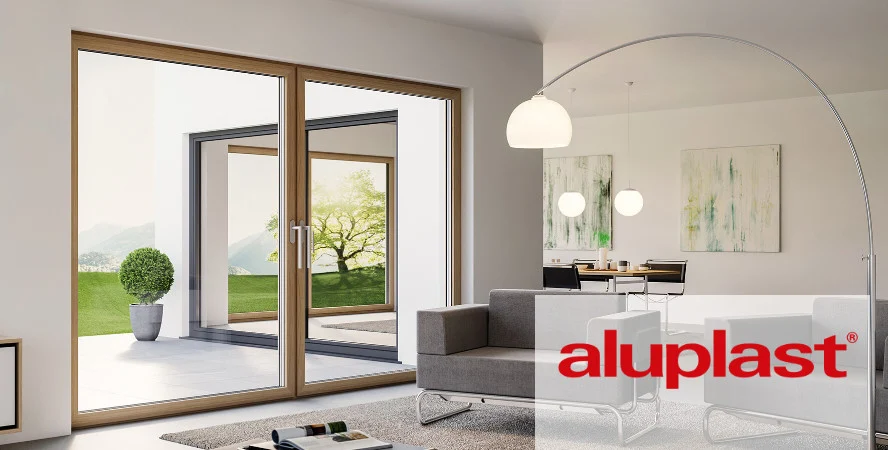 Caixilharia Aluplast em PVC com design moderno e alta eficiência energética
