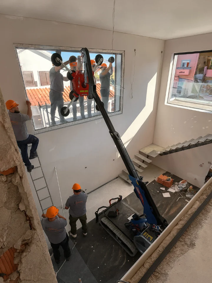 Charneca da Caparica – Colocação de Janelas PVC em Nova Moradia