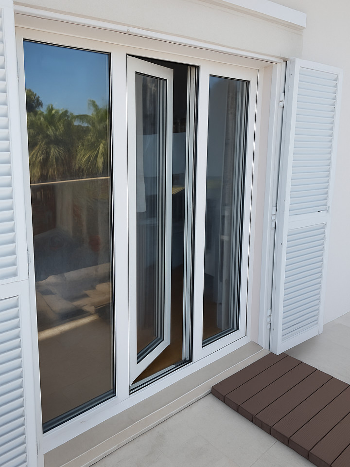 PVC Tilt-and-Turn Door Project with high thermal performance