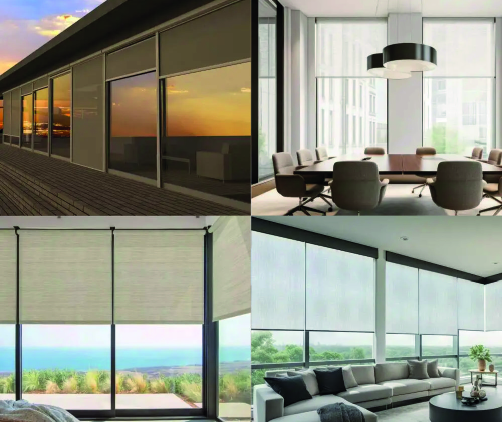 PVC roller shutters available in blackout, screen and decorative versions, for greater comfort and style
