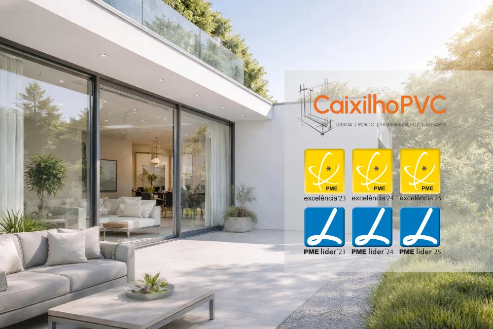Caixilho PVC – PME Líder e PME Excelência 2023, 2024 e 2025