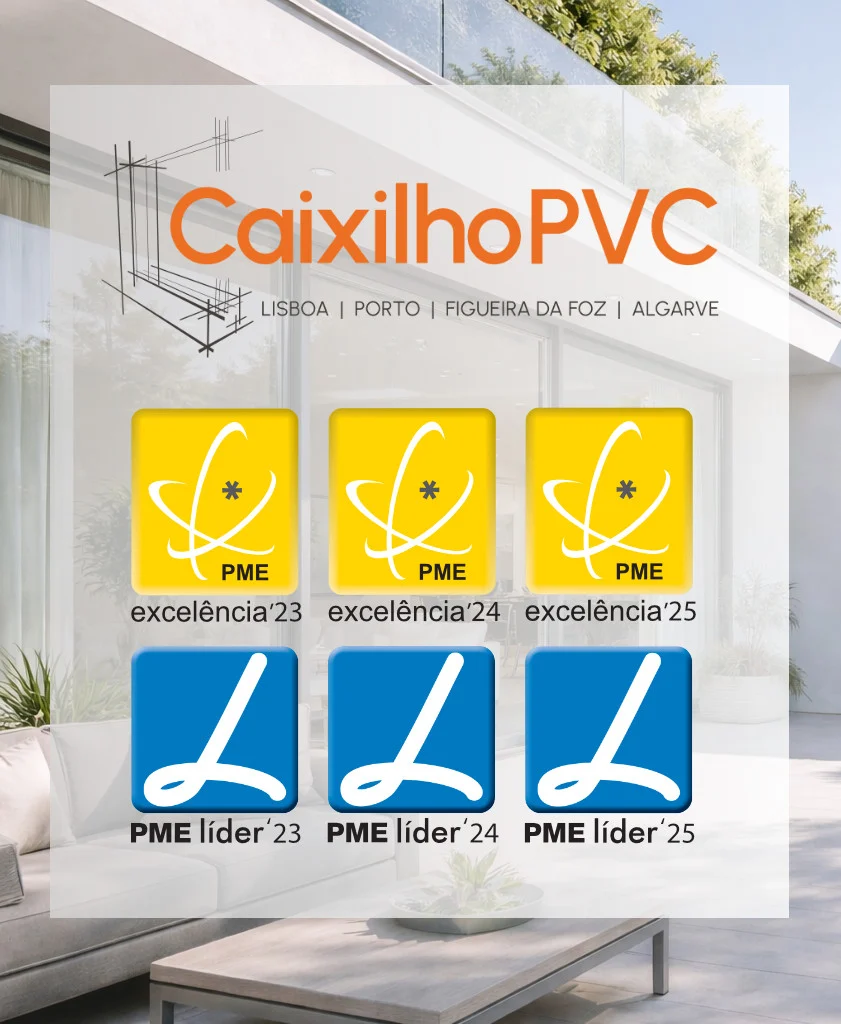 Empresa Caixilho PVC distinguida como PME Líder e PME Excelência 2023 2024 2025 janelas PVC Portugal