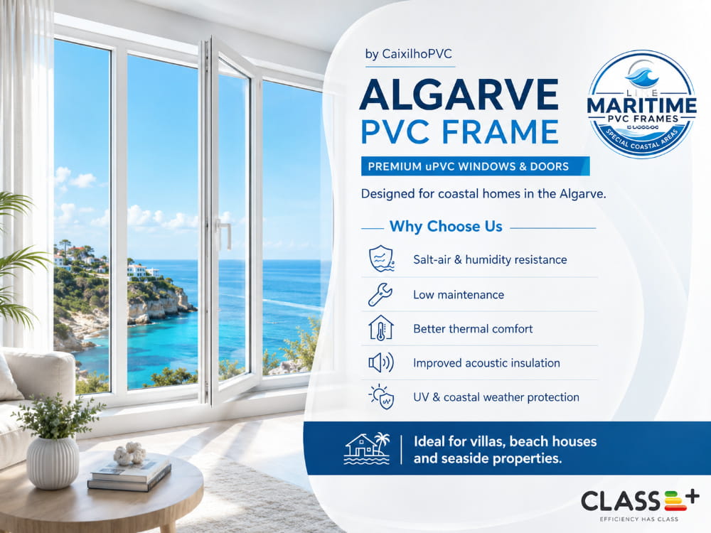 Algarve PVC Frame banner for premium uPVC windows and doors in the Algarve
