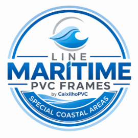 Maritime PVC Frames logo for coastal homes in the Algarve