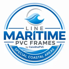 Maritime PVC Frames by CaixilhoPVC Maritime PVC Frames logo for coastal homes in the Algarve